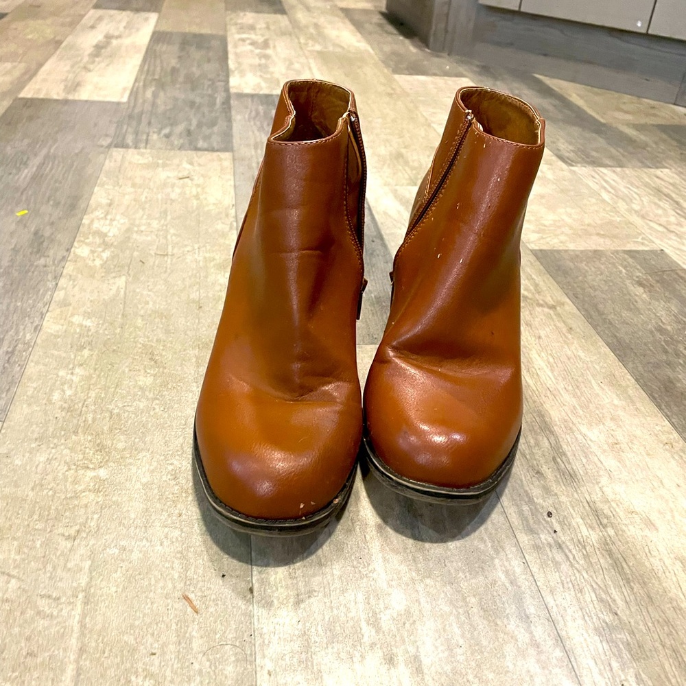 Brown ankle boots